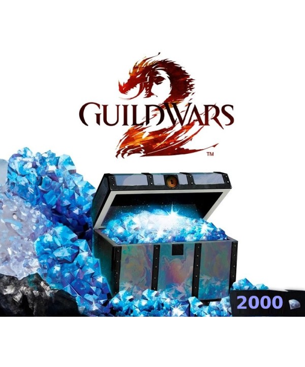 Guild Wars 2 2000 Gems Code NCSoft Key GLOBAL